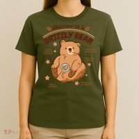 Anatomy Of A Grizzly Bear T-Shirt thumb 4