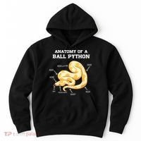 Anatomy Of A Ball Python Reptile Snake Owner Hoodie thumb 0