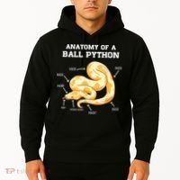 Anatomy Of A Ball Python Reptile Snake Owner Hoodie thumb 2
