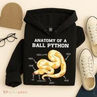 Anatomy Of A Ball Python Reptile Snake Owner Hoodie thumb 4