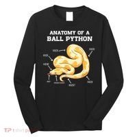 Anatomy Of A Ball Python Reptile Snake Owner Long Sleeve Shirt thumb 0