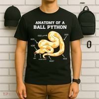 Anatomy Of A Ball Python Reptile Snake Owner T-Shirt thumb 6