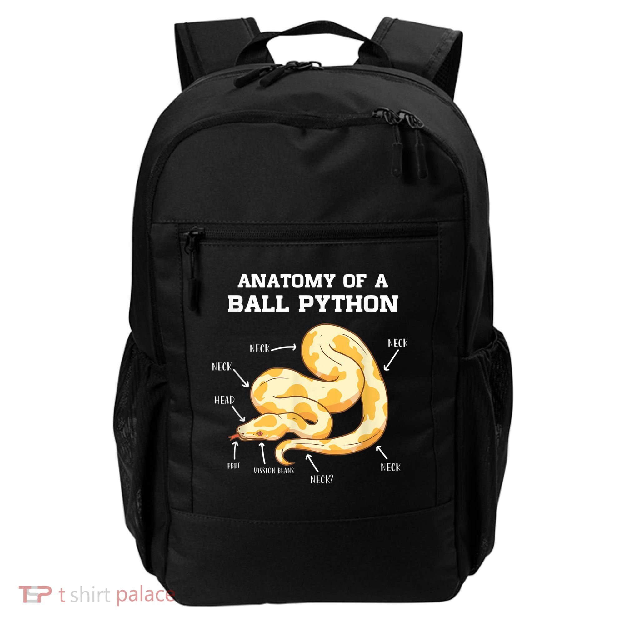 Anatomy Of A Ball Python Reptile Snake Owner Backpack