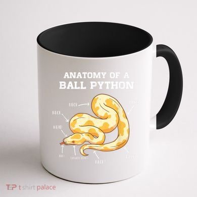 Anatomy Of A Ball Python Reptile Snake Owner Coffee Mug back