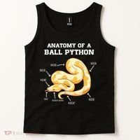 Anatomy Of A Ball Python Reptile Snake Owner Tank Top thumb 2