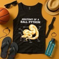 Anatomy Of A Ball Python Reptile Snake Owner Tank Top thumb 4