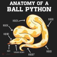 Anatomy Of A Ball Python Reptile Snake Owner Golf Towel thumb 3