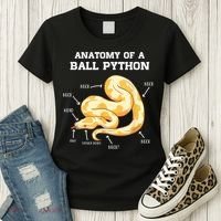 Anatomy Of A Ball Python Reptile Snake Owner Women's T-Shirt thumb 3