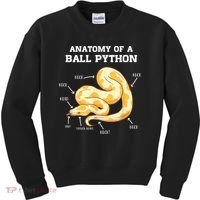 Anatomy Of A Ball Python Reptile Snake Owner Kids Sweatshirt thumb 0