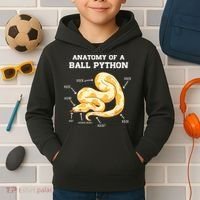 Anatomy Of A Ball Python Reptile Snake Owner Kids Hoodie thumb 2