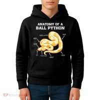 Anatomy Of A Ball Python Reptile Snake Owner Kids Hoodie thumb 4