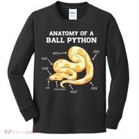 Anatomy Of A Ball Python Reptile Snake Owner Kids Long Sleeve Shirt thumb 0