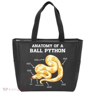 Anatomy Of A Ball Python Reptile Snake Owner Tote Bag