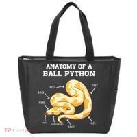 Anatomy Of A Ball Python Reptile Snake Owner Tote Bag thumb 0