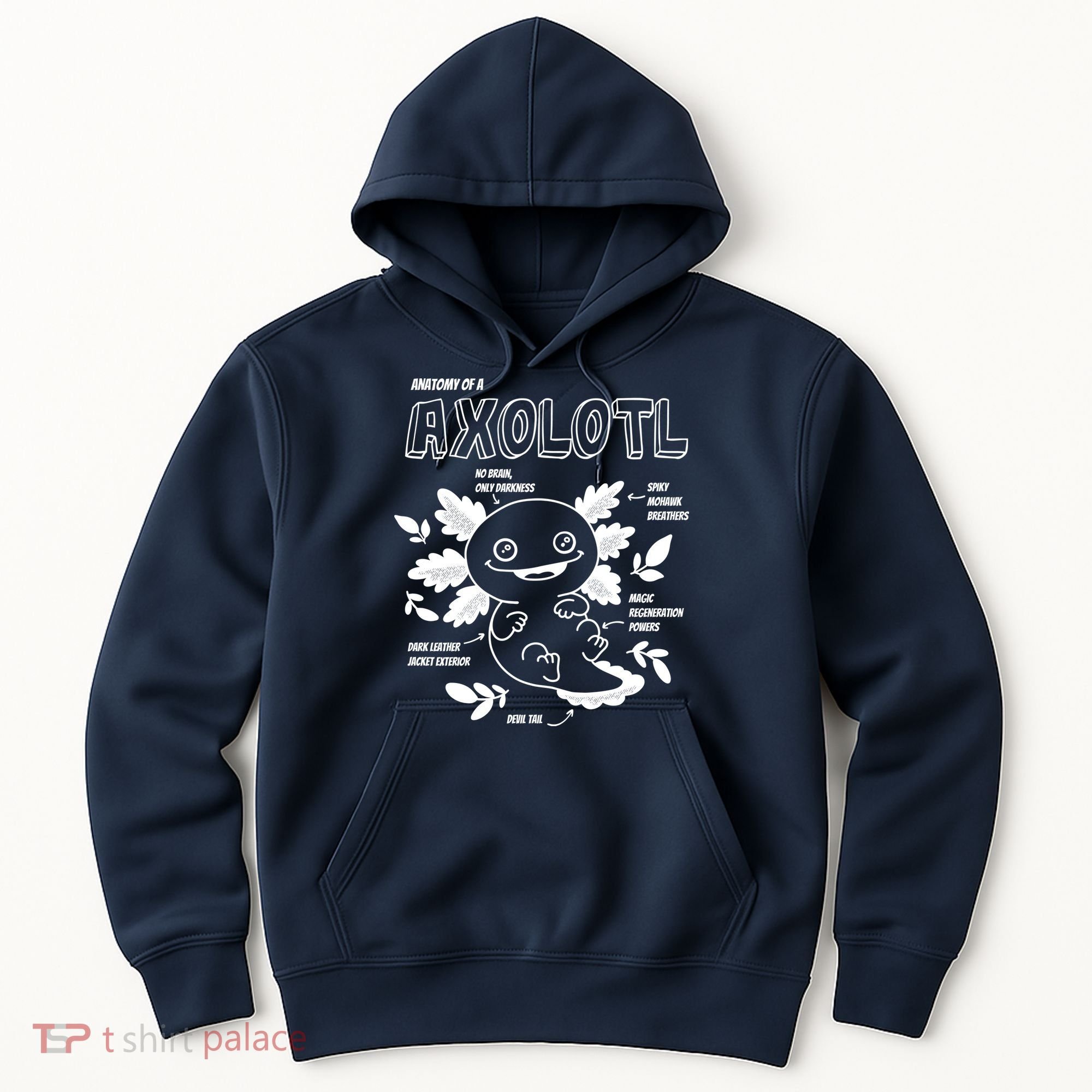 Anatomy Of A Axolotl Hoodie