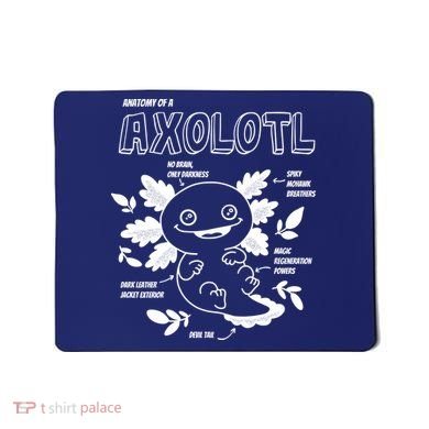 Anatomy Of A Axolotl Mousepad