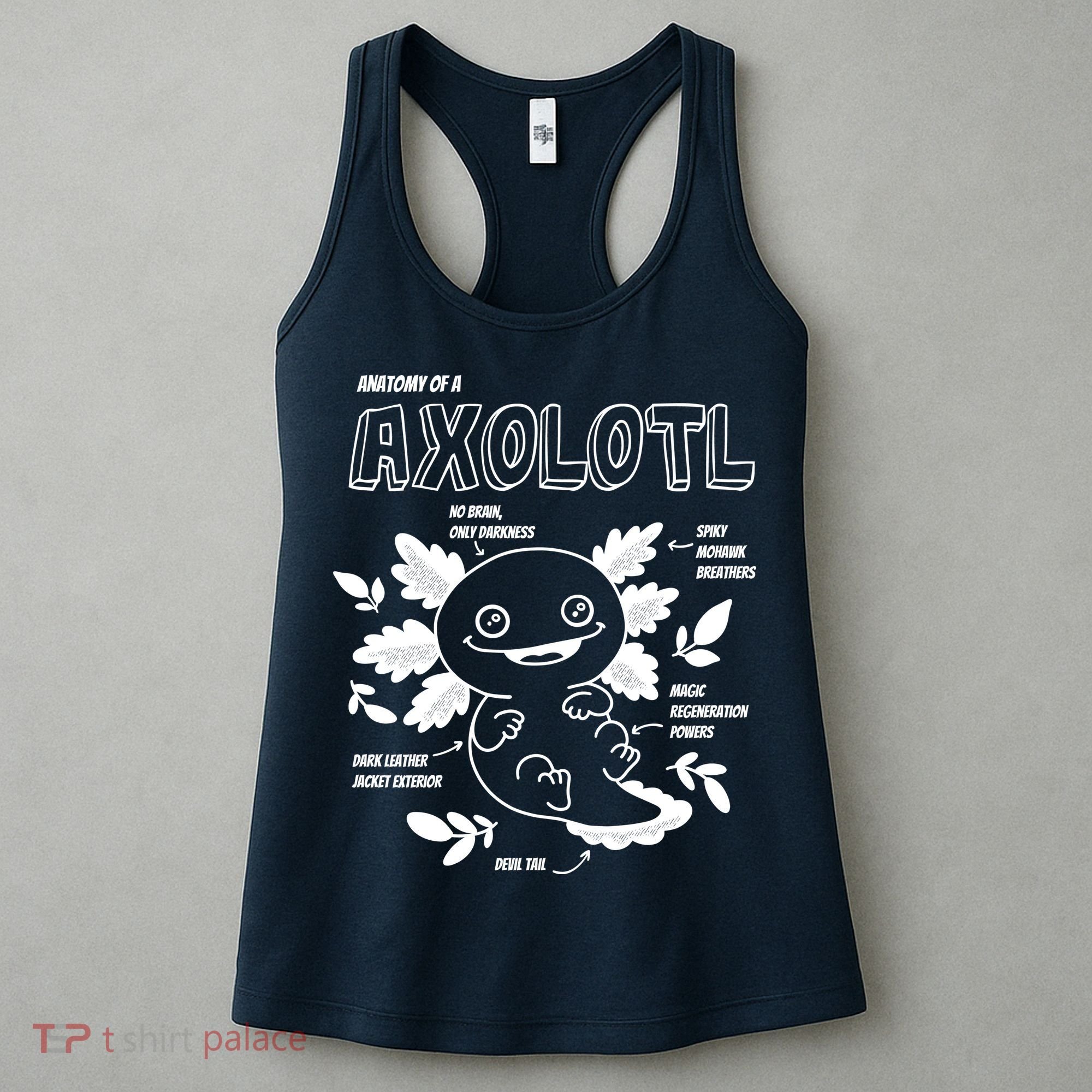 Anatomy Of A Axolotl Women's Tank Top