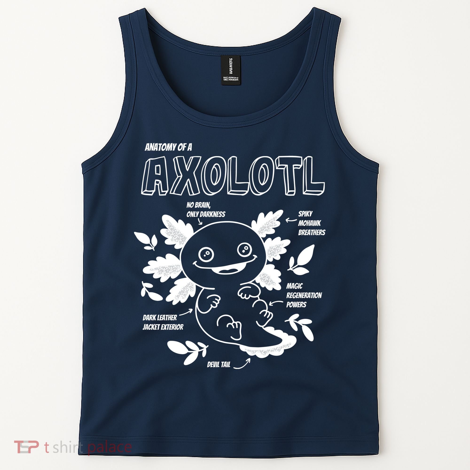 Anatomy Of A Axolotl Tank Top