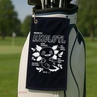 Anatomy Of A Axolotl Golf Towel thumb 2