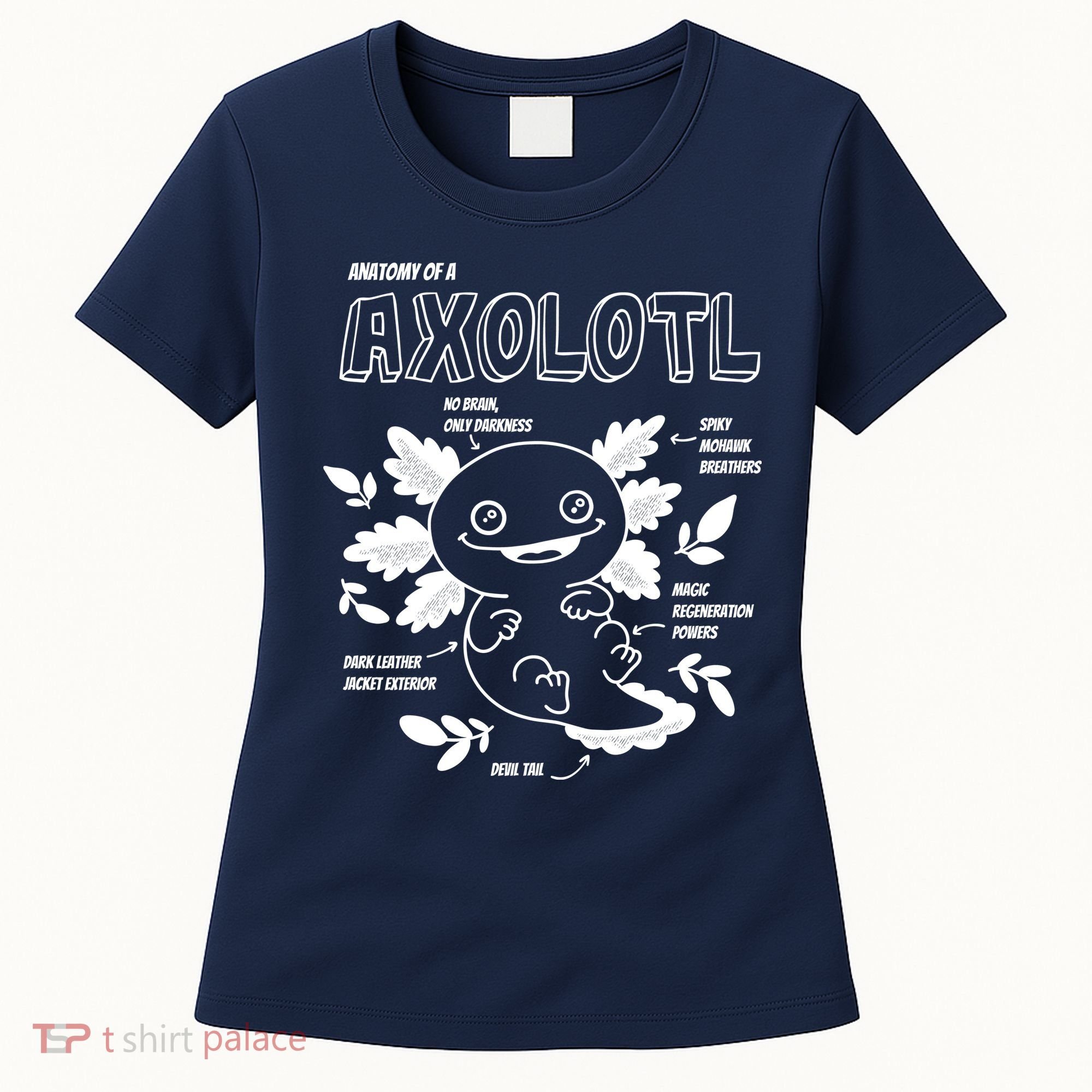 Anatomy Of A Axolotl Women's T-Shirt