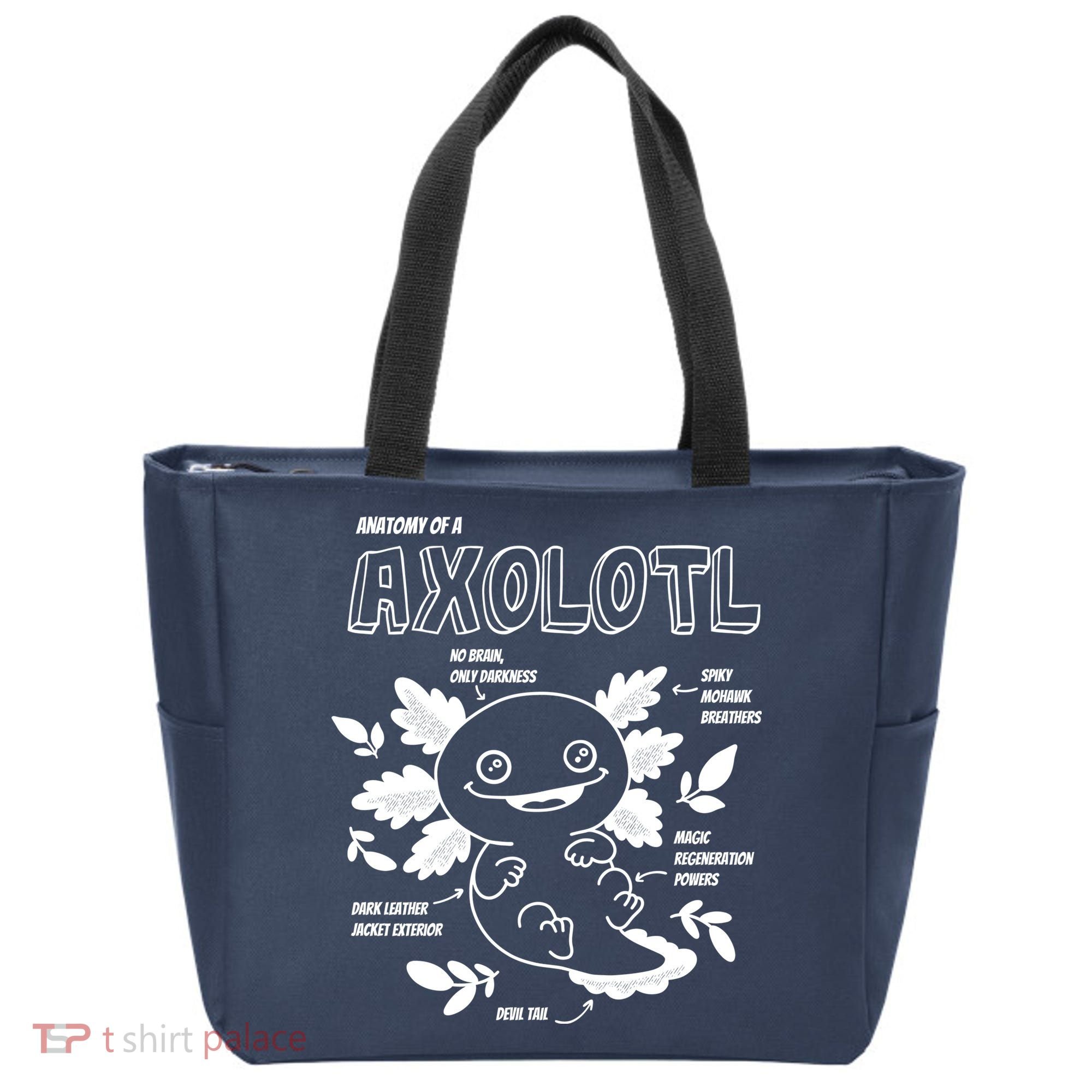 Anatomy Of A Axolotl Tote Bag