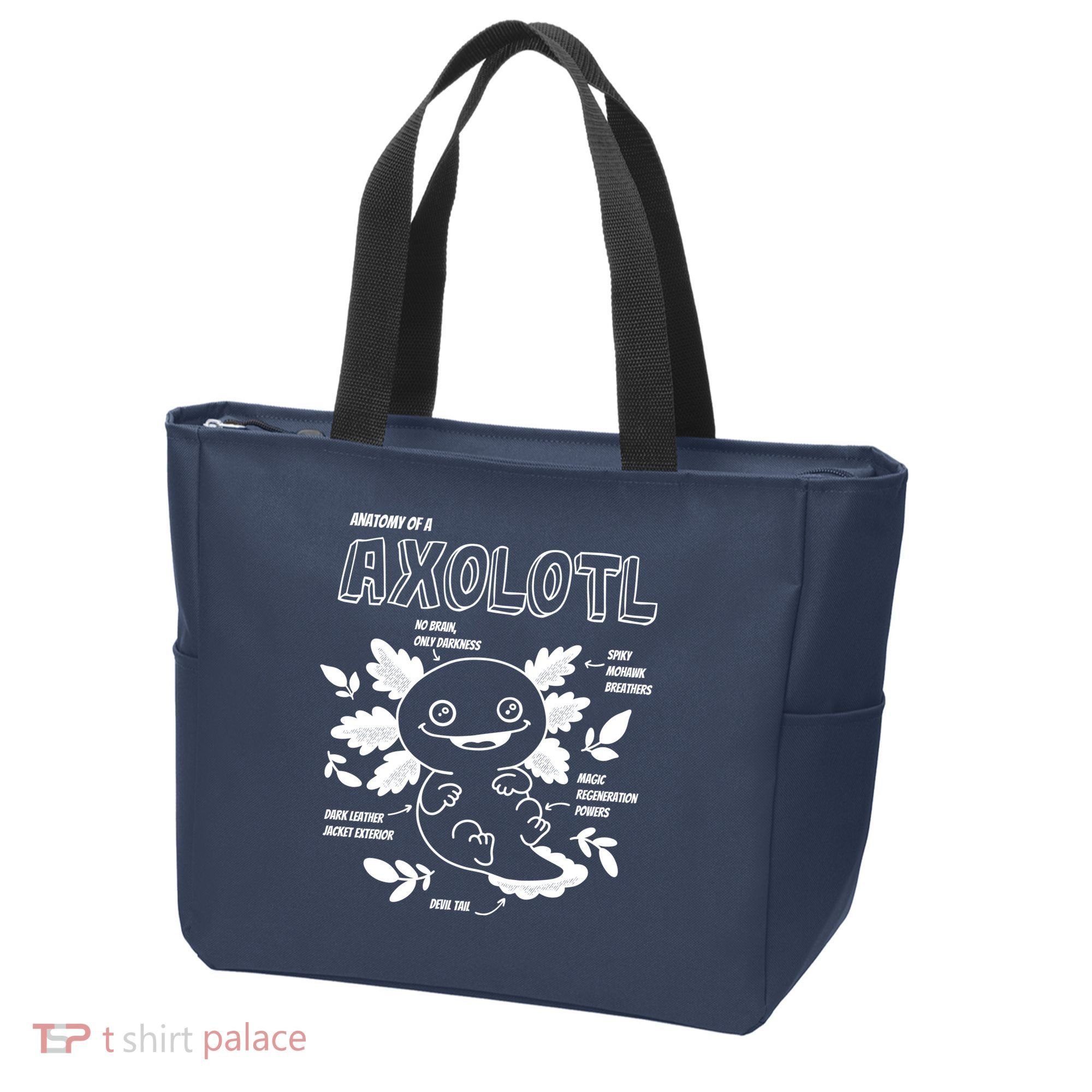 Anatomy Of A Axolotl Tote Bag