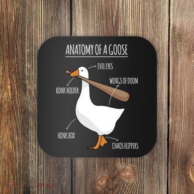 Anatomy Of A Goose Meme Coaster