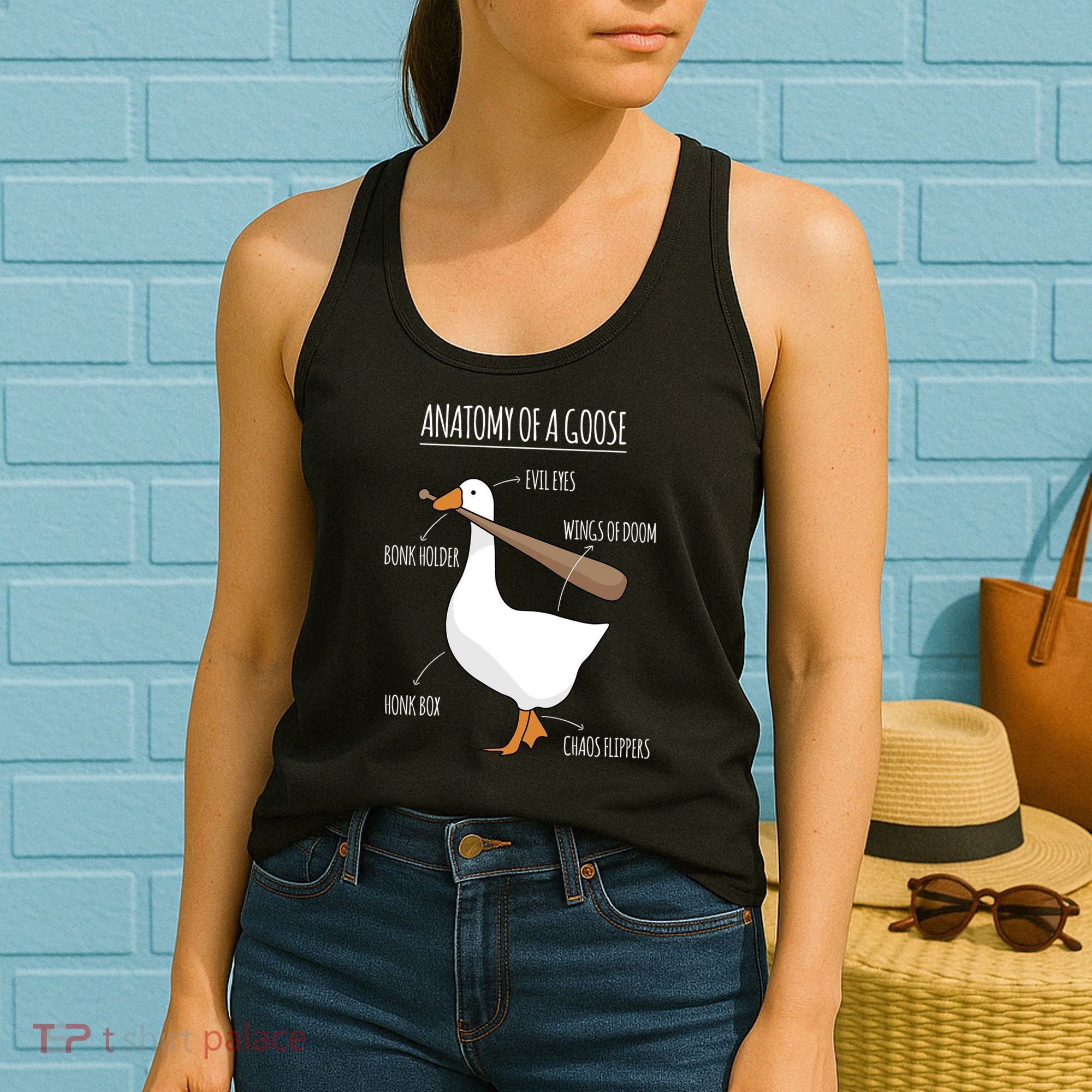 Anatomy Of A Goose Meme Women's Tank Top