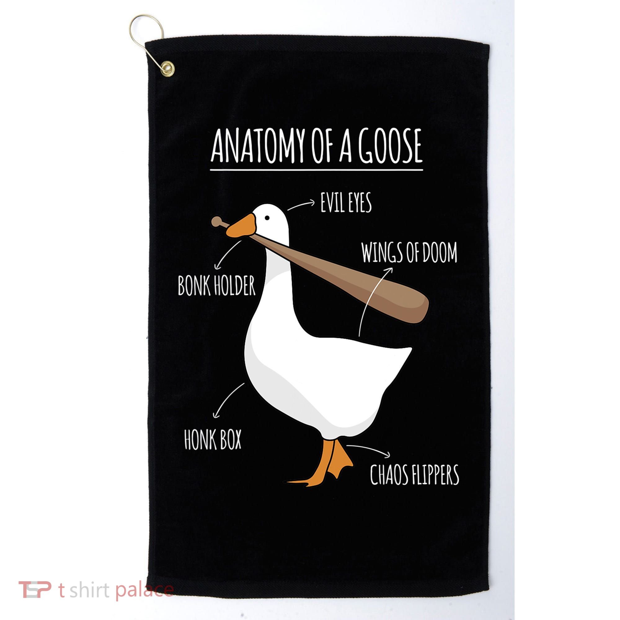 Anatomy Of A Goose Meme Golf Towel