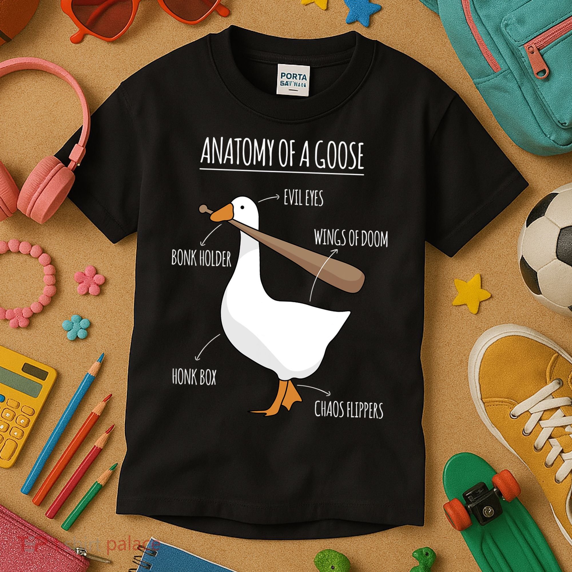 Anatomy Of A Goose Meme Kids T-Shirt