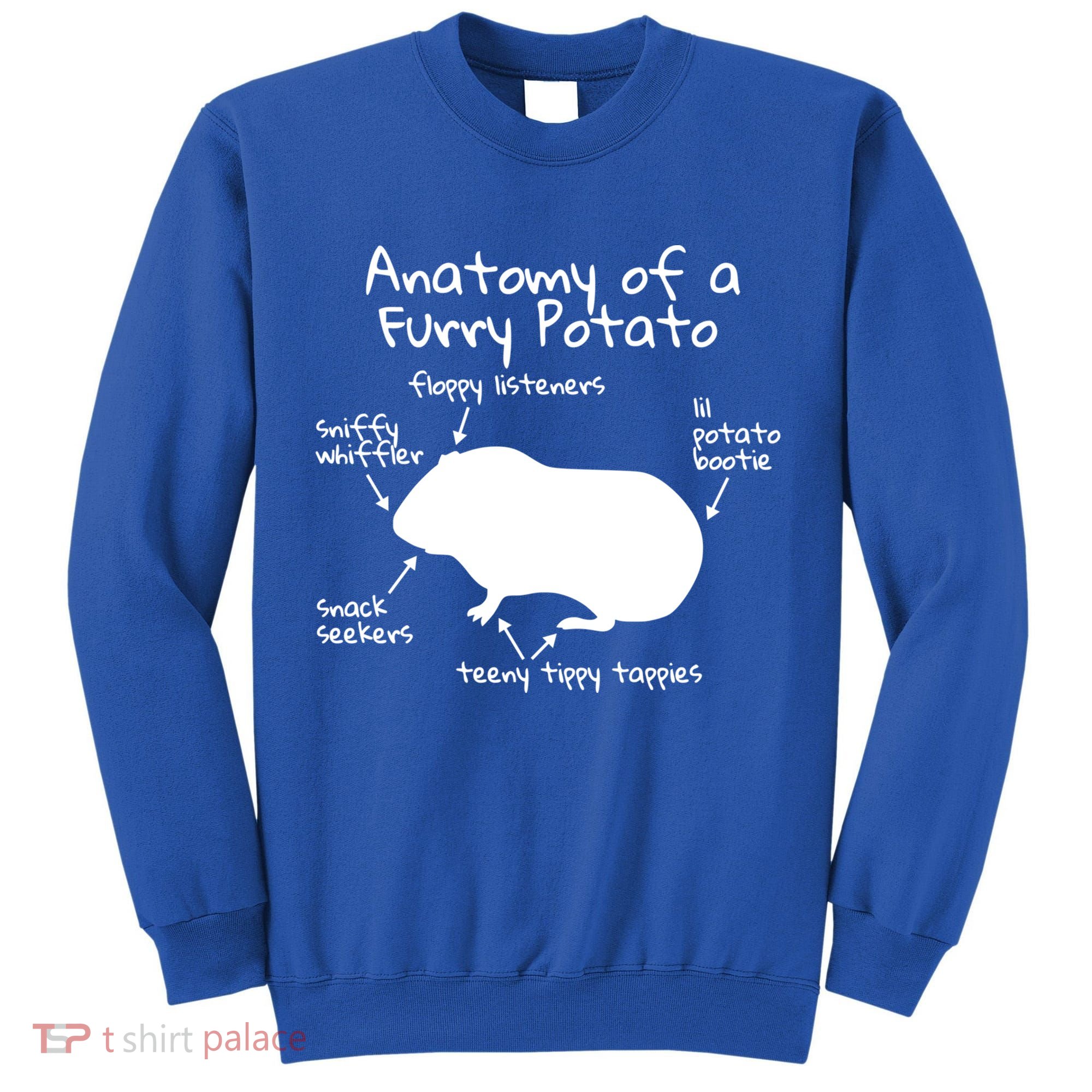 Anatomy Of A Furry Potato Funny Guinea Pig Gift Meaningful Gift Tall Sweatshirt