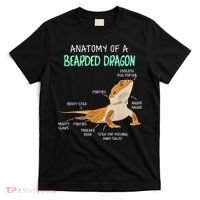 Anatomy Of A Bearded Dragon Bearded Dragon Lizard Pogona Reptile T-Shirt thumb 0