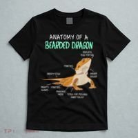 Anatomy Of A Bearded Dragon Bearded Dragon Lizard Pogona Reptile T-Shirt thumb 5