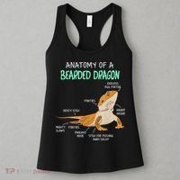 Anatomy Of A Bearded Dragon Bearded Dragon Lizard Pogona Reptile Women's Tank Top thumb 3