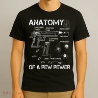 Anatomy Of A Pew Pewer Ammo And Gun Meme Lovers T-Shirt thumb 3