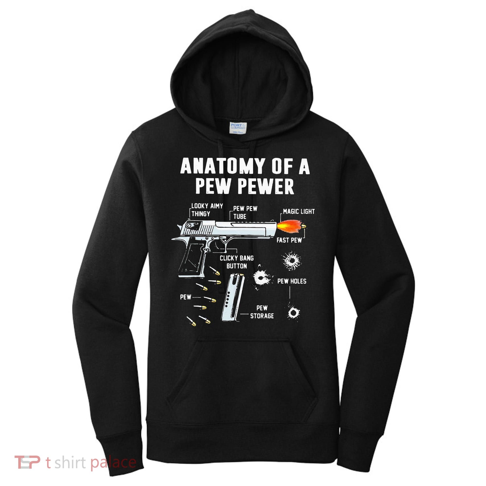 Anatomy Of A Pew Pewer Women's Hoodie