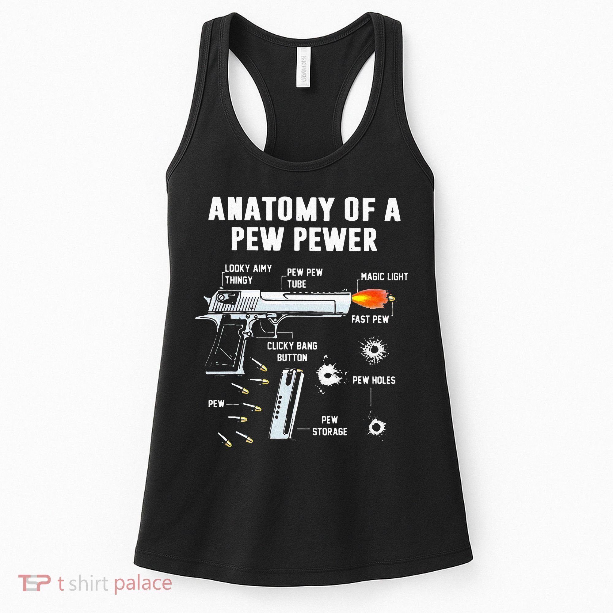 Anatomy Of A Pew Pewer Women's Tank Top