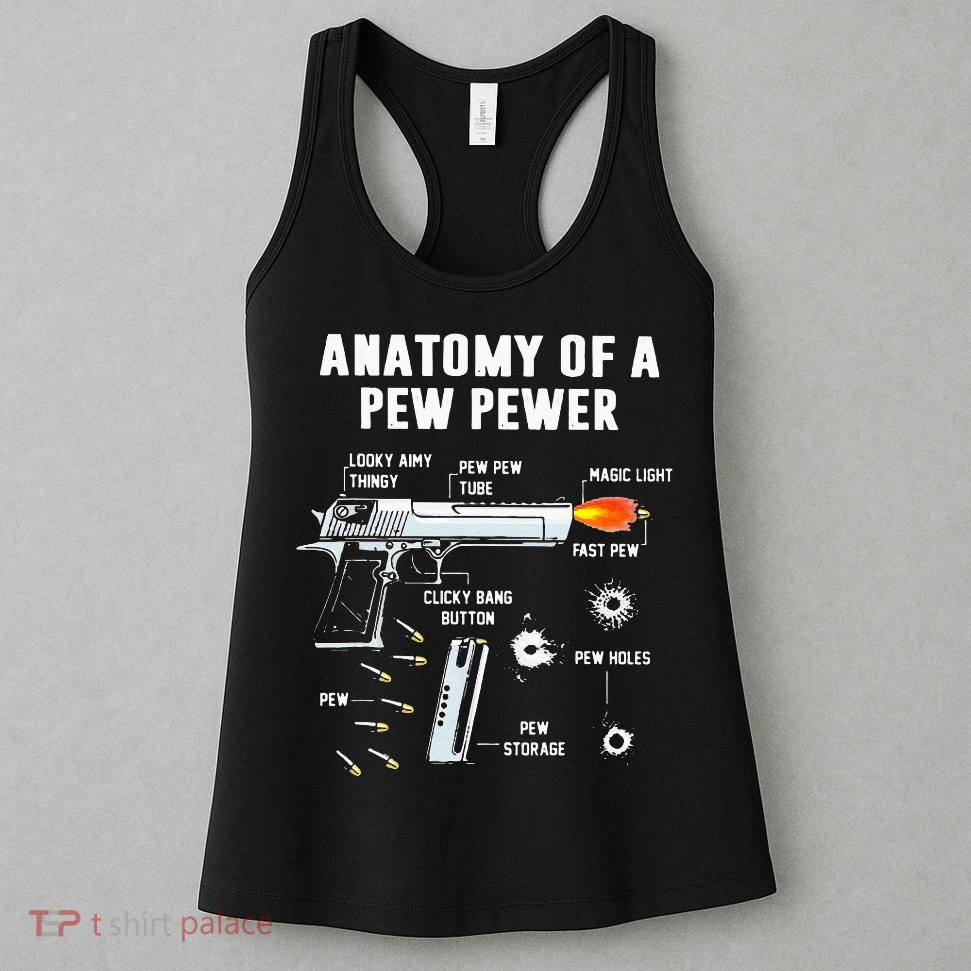 Anatomy Of A Pew Pewer Women's Tank Top