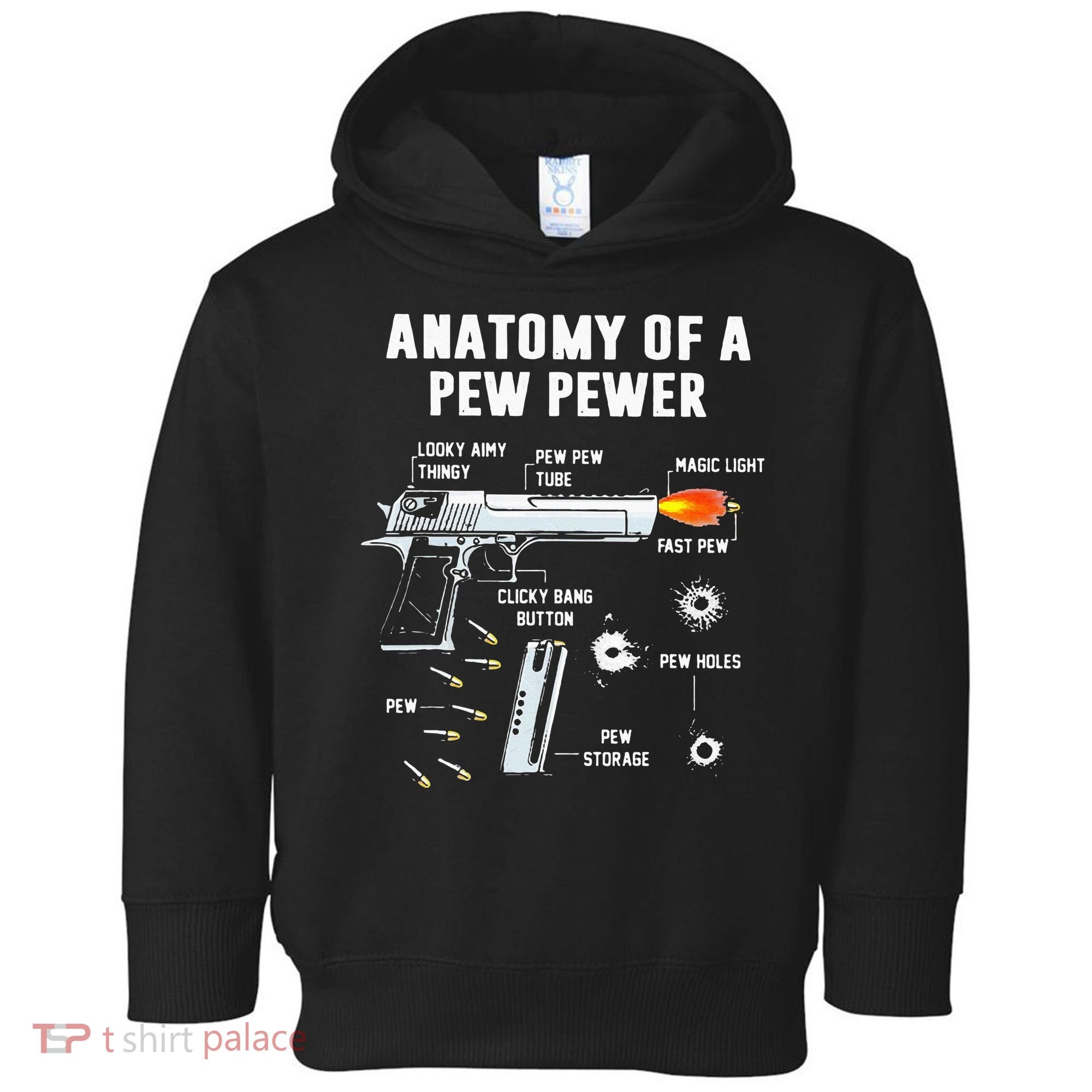Anatomy Of A Pew Pewer Toddler Hoodie
