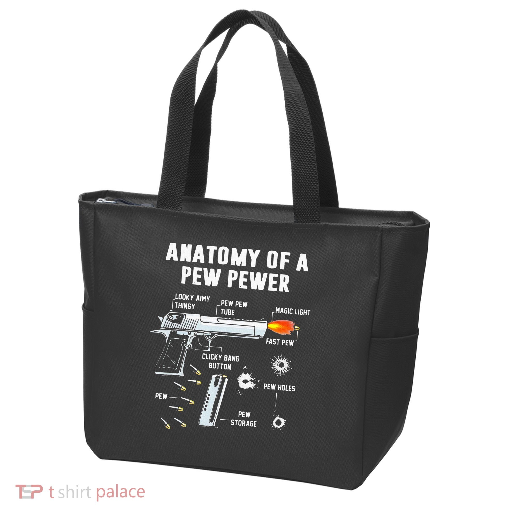 Anatomy Of A Pew Pewer Tote Bag