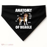 Anatomy Of A Beagle Meaningful Gift USA-Made Doggie Bandana thumb 0
