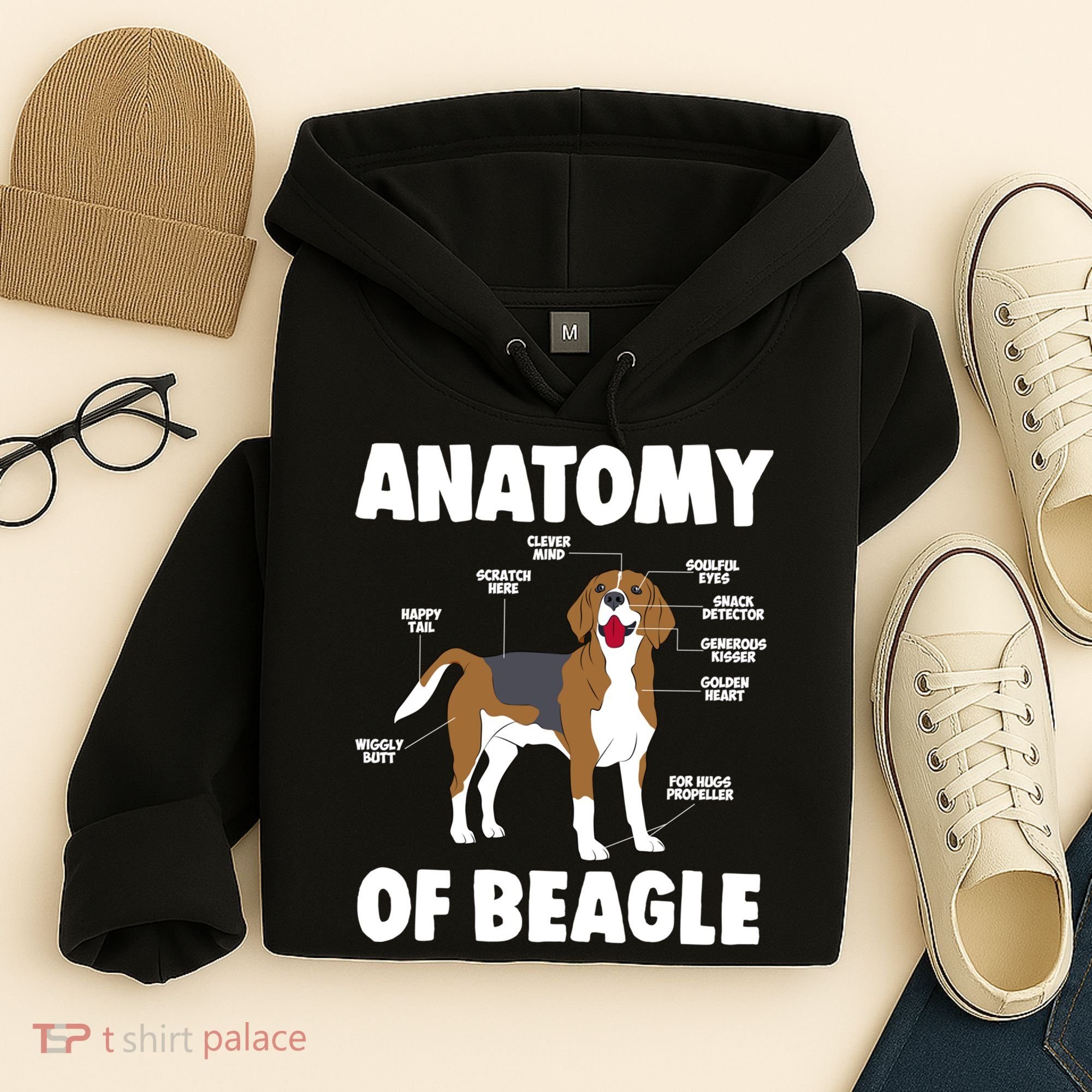 Anatomy Of A Beagle Meaningful Gift Hoodie