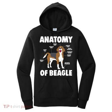 Anatomy Of A Beagle Meaningful Gift Women's Hoodie