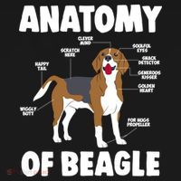 Anatomy Of A Beagle Meaningful Gift Women's Hoodie thumb 2