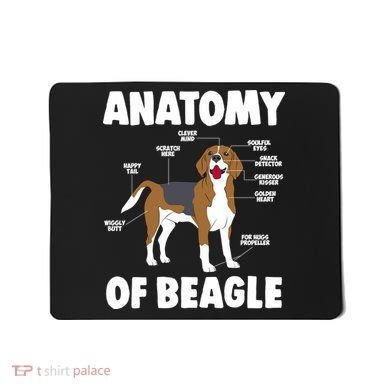 Anatomy Of A Beagle Meaningful Gift Mousepad