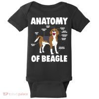 Anatomy Of A Beagle Meaningful Gift Baby Bodysuit thumb 0
