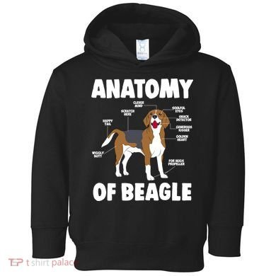 Anatomy Of A Beagle Meaningful Gift Toddler Hoodie