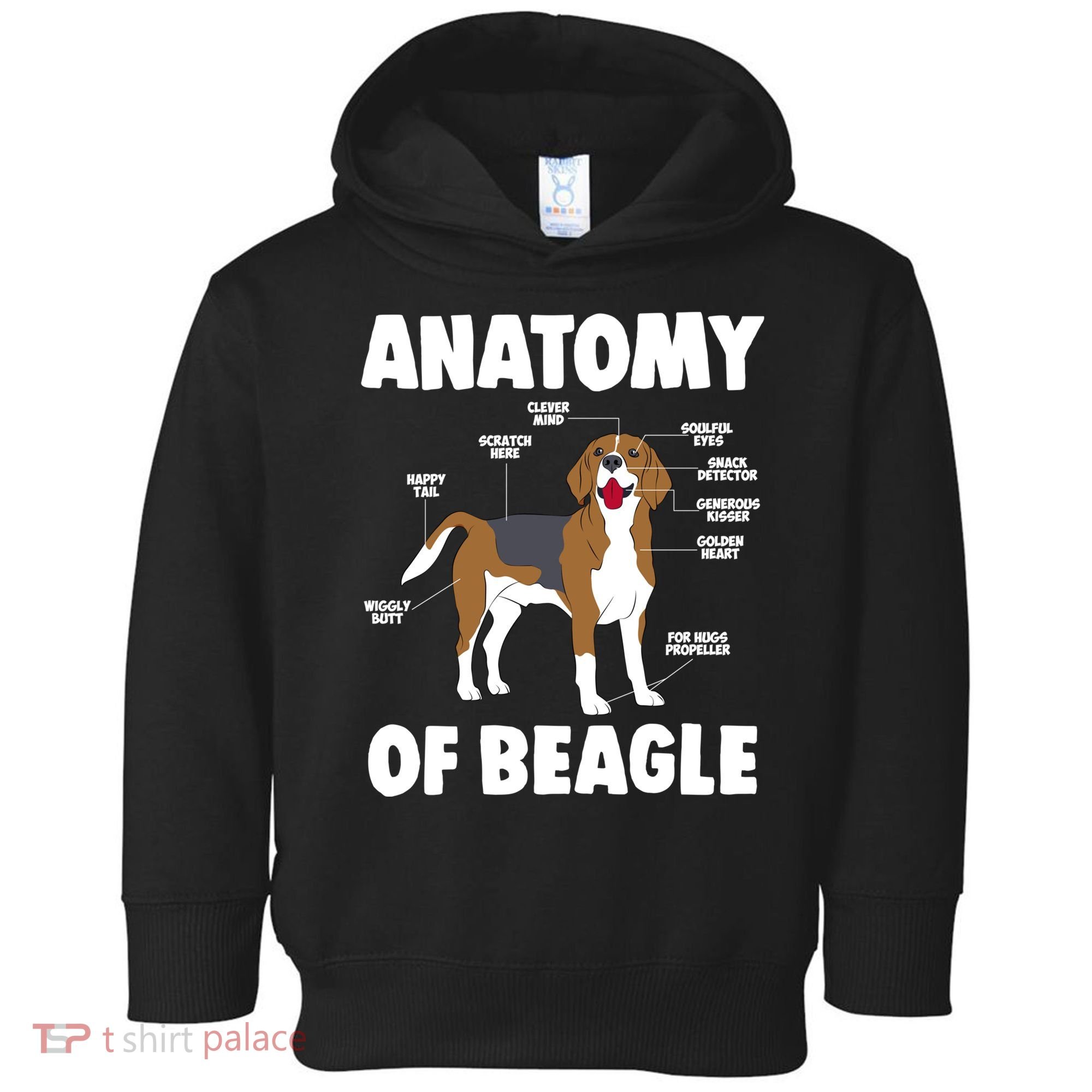 Anatomy Of A Beagle Meaningful Gift Toddler Hoodie