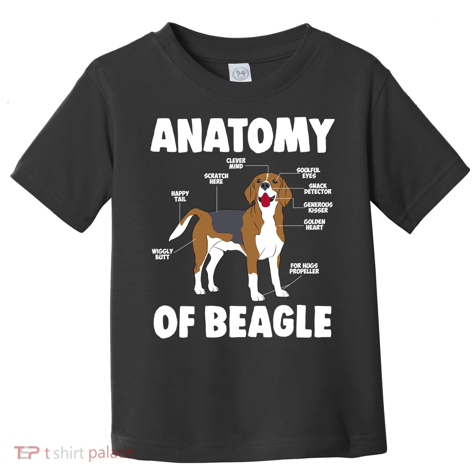 Anatomy Of A Beagle Meaningful Gift Toddler T-Shirt