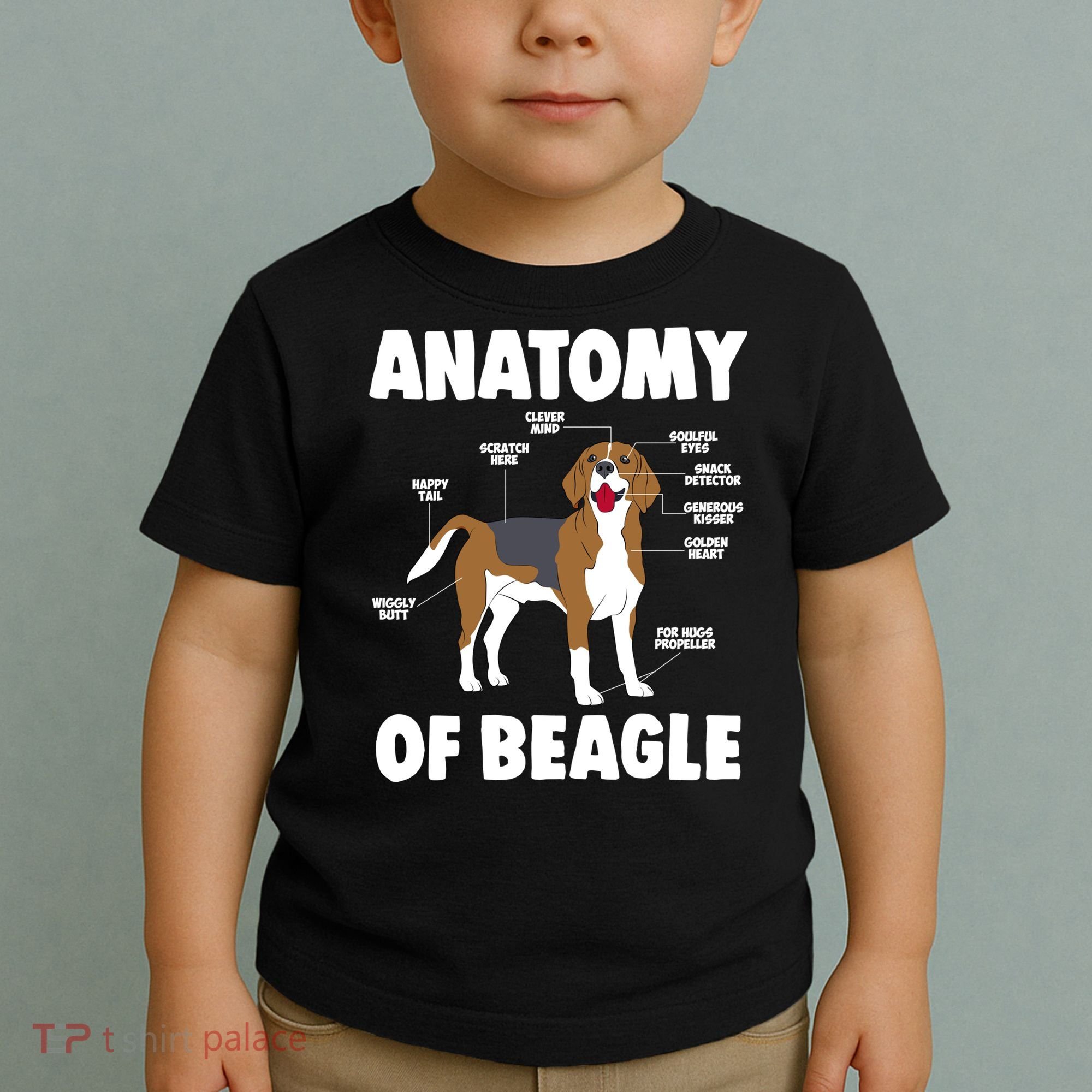 Anatomy Of A Beagle Meaningful Gift Toddler T-Shirt